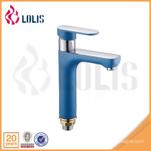 New products chrome navy blue painting single handle bathroom faucet water tap
